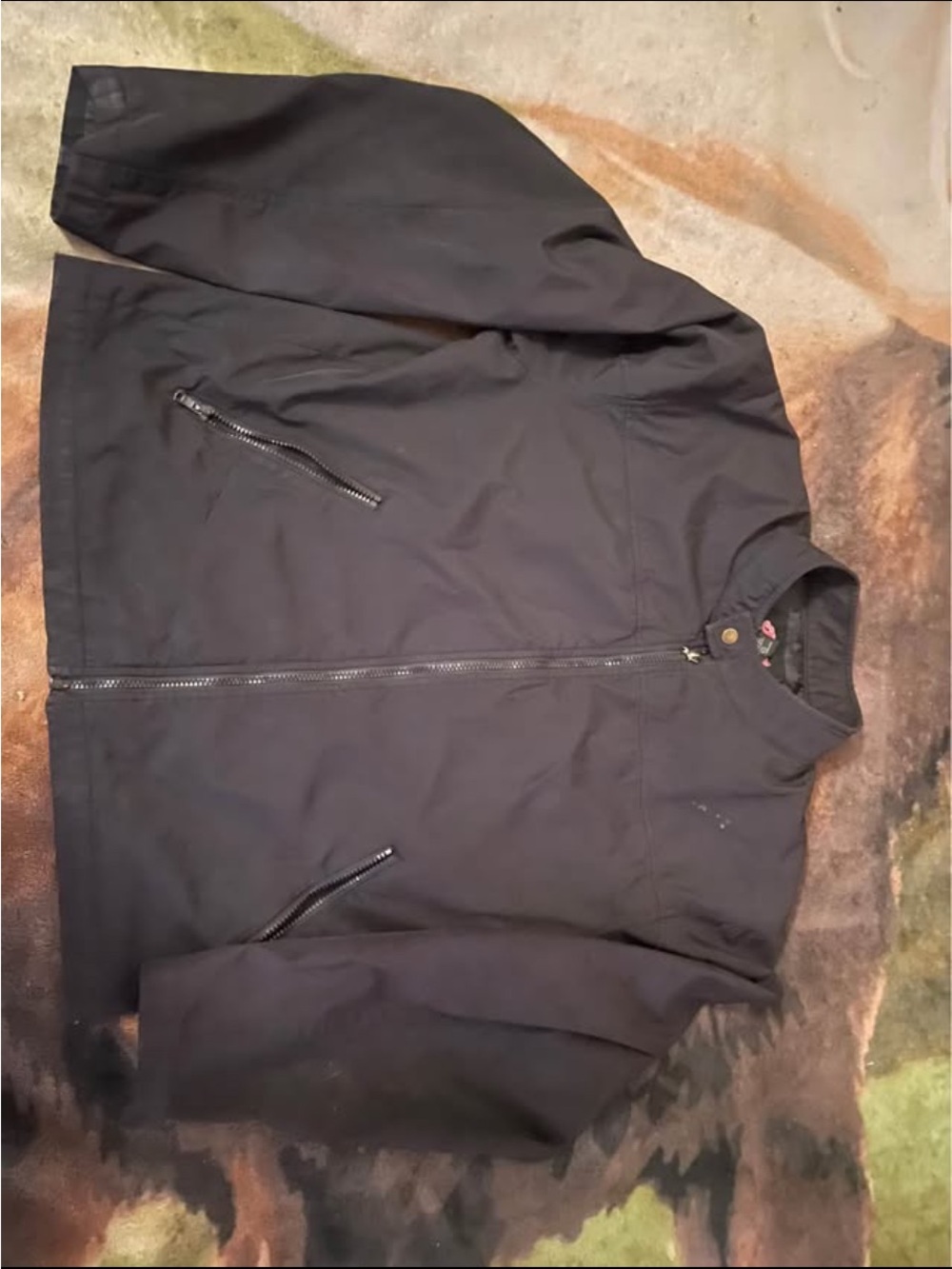 Men's Black Lightweight Zip Shirt Jacket